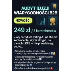 Audyt Iluzji Wiarygodności B2B / 3 kontrahentów