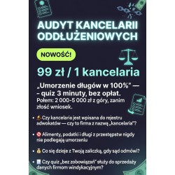 Audyt Kancelarii Oddłużeniowych