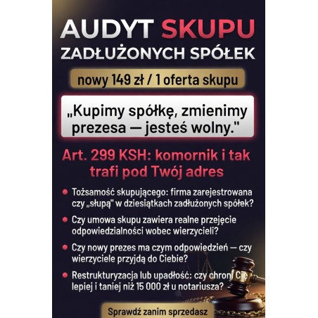 Audyt Skupu Zadłużonych Spółek