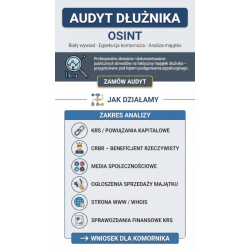 Audyt Dłużnika OSINT