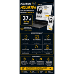 Dodawanie produktów – 37 zł / produkt