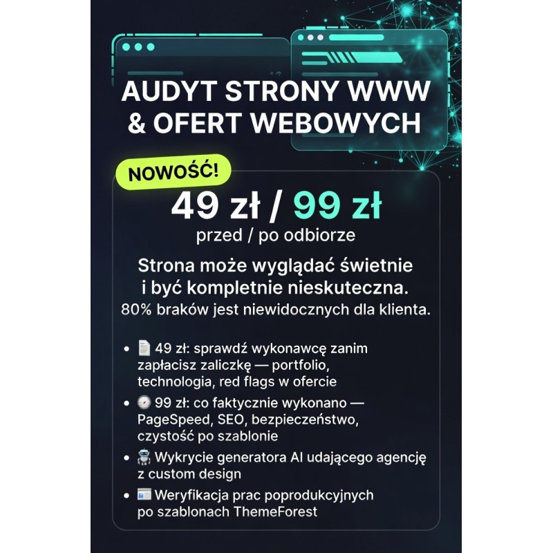 Audyt Strony WWW & Ofert Webowych - Po - 99zł