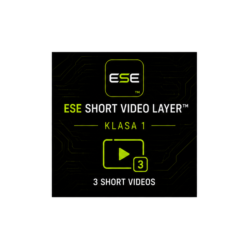 ESE Short Video Layer™ — Klasa 1 - 3 x wideo