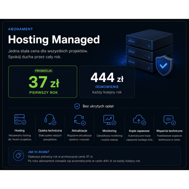 Abonament Hosting Managed